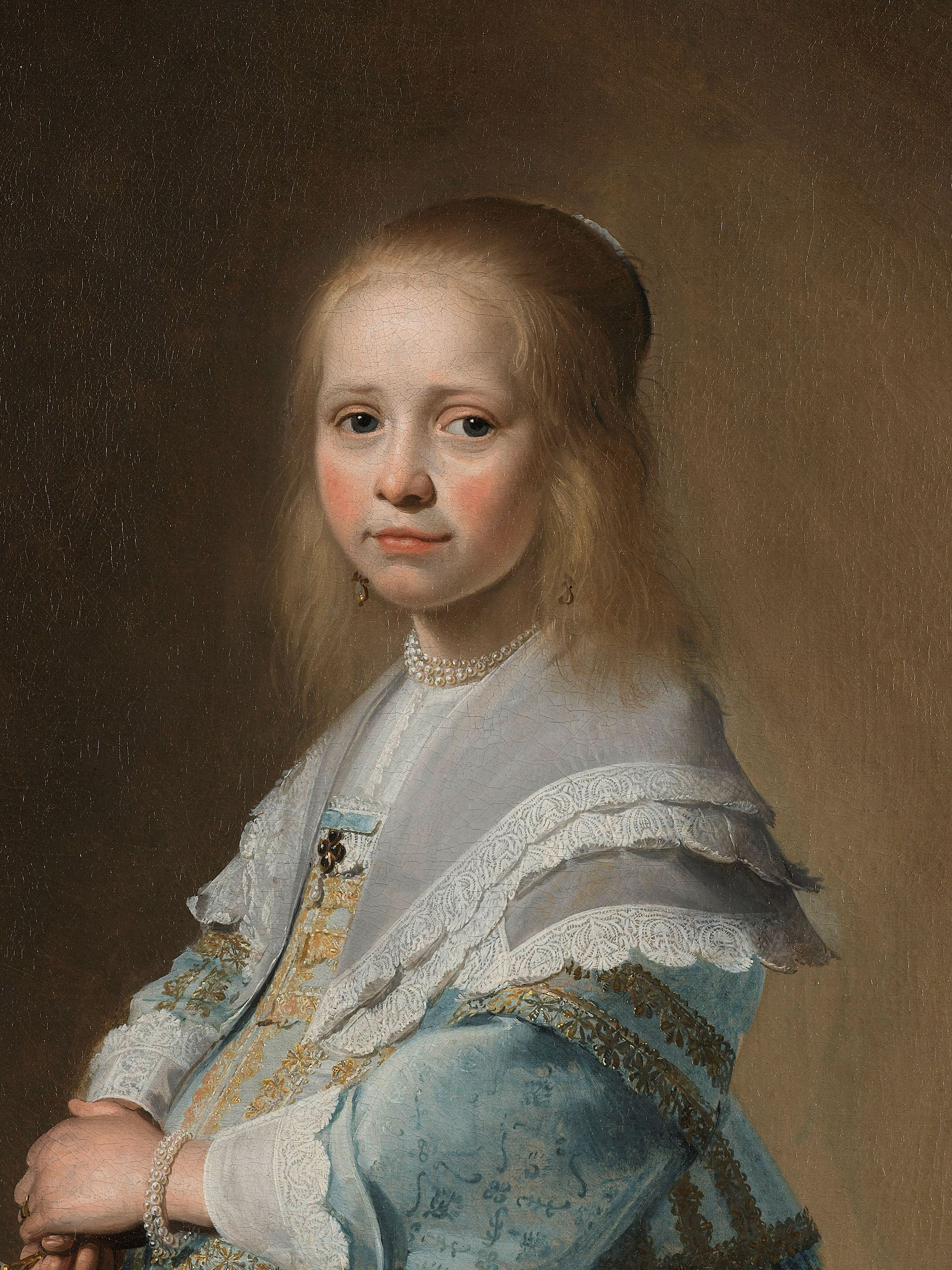 Portrait of a Girl Dressed in Blue, Johannes Cornelisz. Verspronck <br> <span>1641 – Rijksmuseum Amsterdam</span>